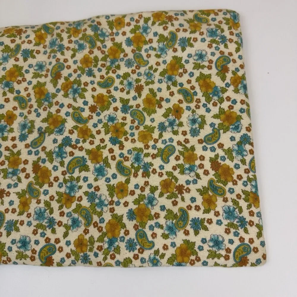 Vintage Neco Electric Heating Pad Floral Paisley Fabric Cover Therma Dial Retro